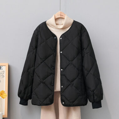 Lightweight quilted loose women puffer jackets