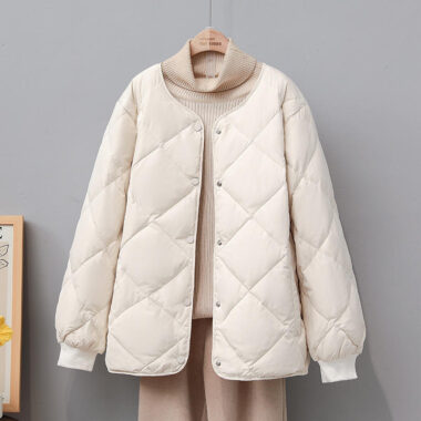 Lightweight quilted loose women puffer jackets