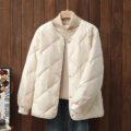 Lightweight quilted loose women puffer jackets