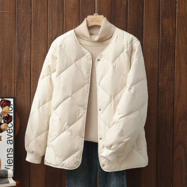 Lightweight quilted loose women puffer jackets