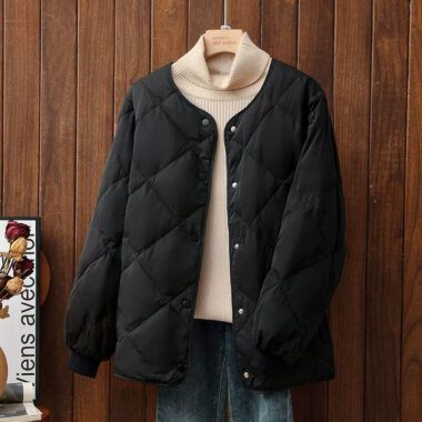 Lightweight quilted loose women puffer jackets