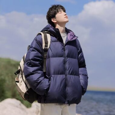 New stylish thick warm men puffer jackets