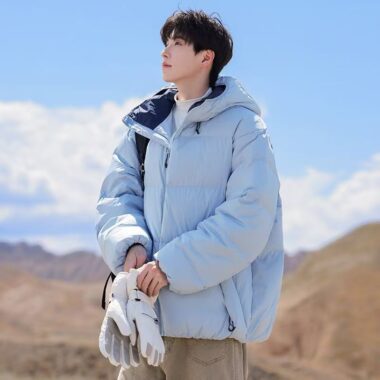 New stylish thick warm men puffer jackets