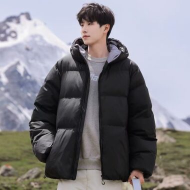 New stylish thick warm men puffer jackets