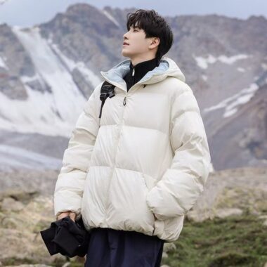 New stylish thick warm men puffer jackets