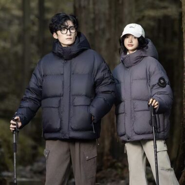 Warm short winter unisex puffer jackets