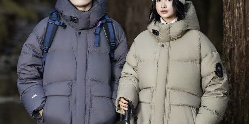 Warm short winter unisex puffer jackets