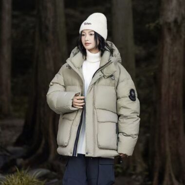 Warm short winter unisex puffer jackets