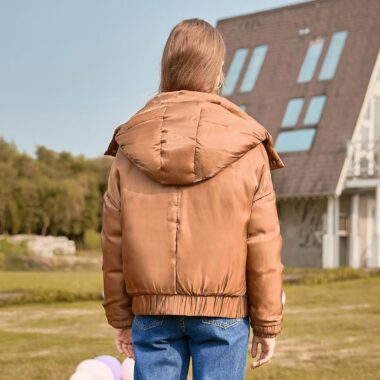 Warm thick short women puffer jackets