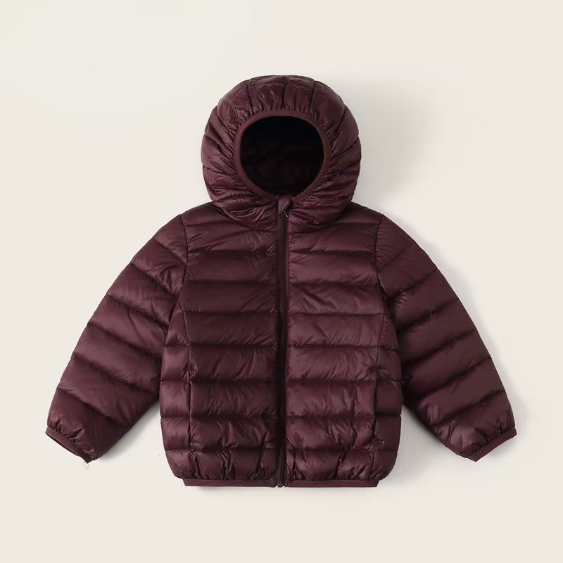 Lightweight warm winter kids puffer jackets