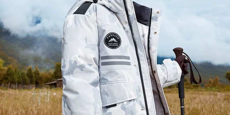 Warm mid-length thick kids puffer jackets