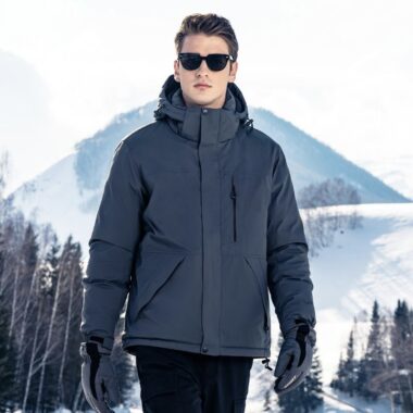 High quality detachable hood warm winter men’s puffer jackets
