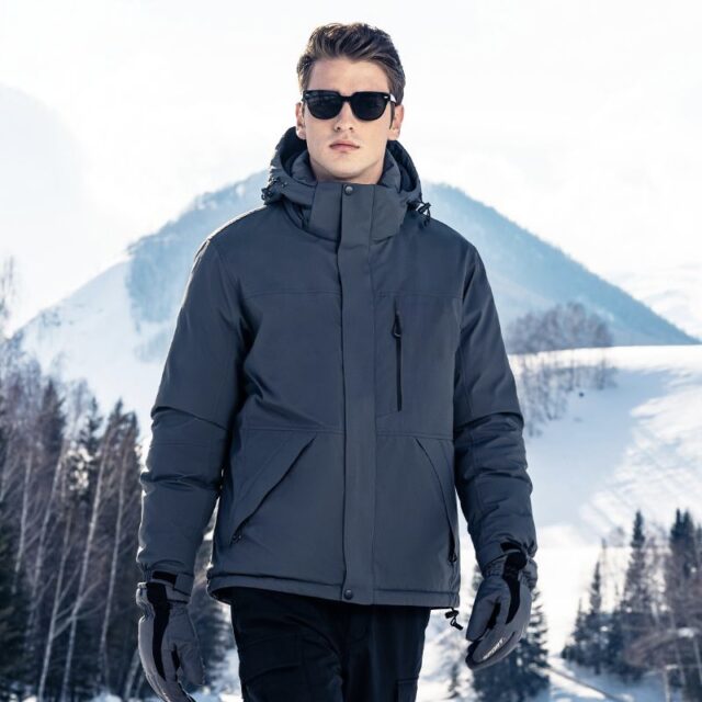 High quality detachable hood warm winter men’s puffer jackets