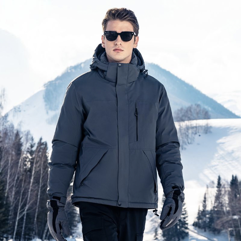High quality detachable hood warm winter men’s puffer jackets