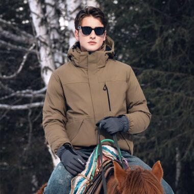 High quality detachable hood warm winter men’s puffer jackets