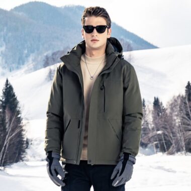 High quality detachable hood warm winter men’s puffer jackets