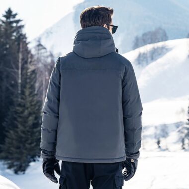 High quality detachable hood warm winter men’s puffer jackets