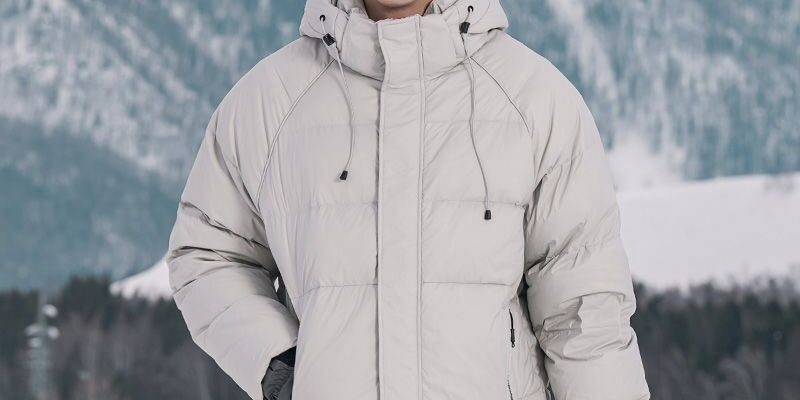 Detachable hood warm winter men’s puffer jackets