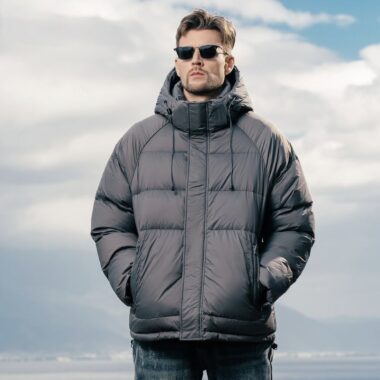 Detachable hood warm winter men’s puffer jackets