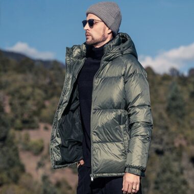 Fashion hooded thick warm winter men’s puffer jackets