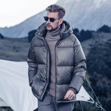 Fashion hooded thick warm winter men’s puffer jackets