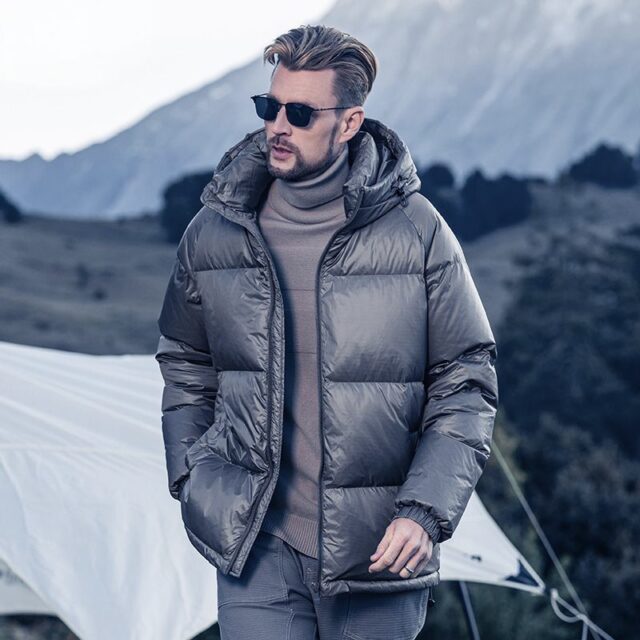 Fashion hooded thick warm winter men’s puffer jackets