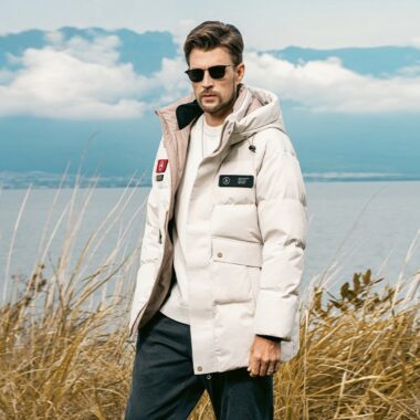 Fashion versatile hooded warm winter men’s puffer jackets