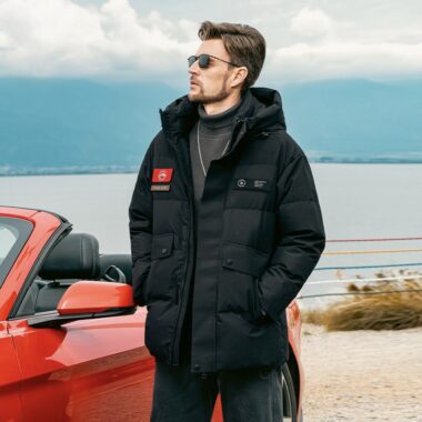 Fashion versatile hooded warm winter men’s puffer jackets