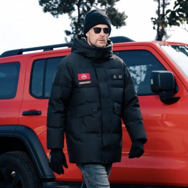 Fashion versatile hooded warm winter men’s puffer jackets