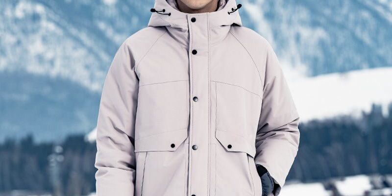 Winter outdoor thick hooded shell-style men’s puffer jackets