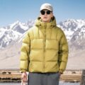 Warm winter hooded men’s puffer jackets