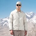 Lightweight short lapel warm fashion men’s puffer jackets