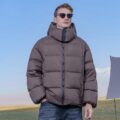 Loose fit fashion short warm men’s puffer jackets