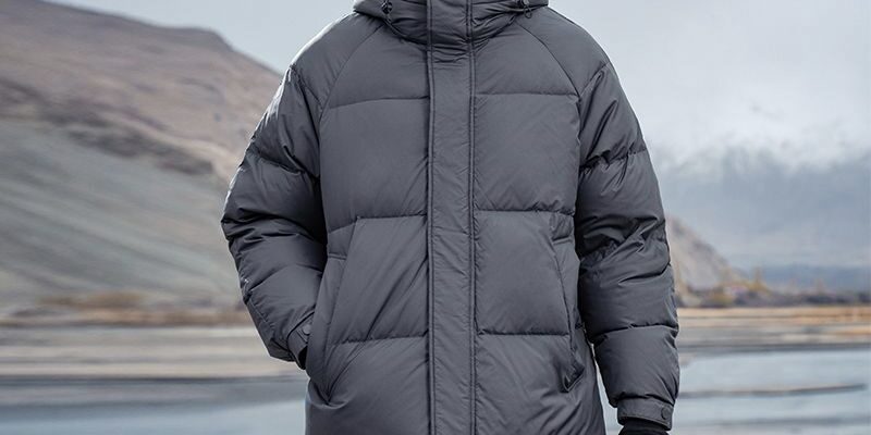 Thick warm winter mid-length men’s puffer jackets