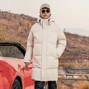 Best selling warm winter mid-length men’s puffer jackets