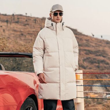 Best selling warm winter mid-length men’s puffer jackets