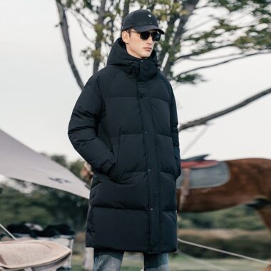 Best selling warm winter mid-length men’s puffer jackets