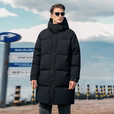 Best selling warm winter mid-length men’s puffer jackets
