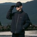 Winter warm versatile short stand collar men’s puffer jackets