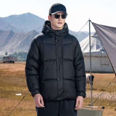 Warm winter short men’s puffer jackets