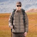 Winter stand collar warm men’s puffer jackets