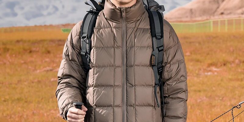 Winter stand collar warm men’s puffer jackets