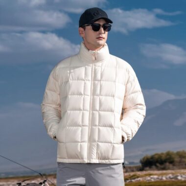Winter stand collar warm men’s puffer jackets