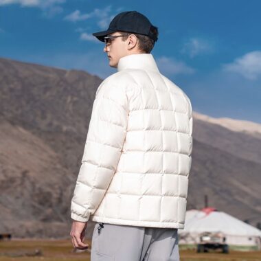 Winter stand collar warm men’s puffer jackets