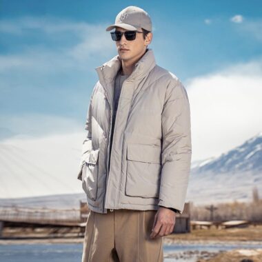 Thick warm winter short men’s puffer jackets