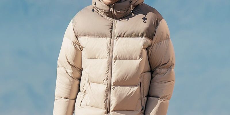Winter color block fashion warm men’s puffer jackets